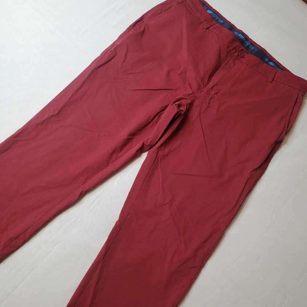Vineyard Vines Men Size 36x30 On the Go Lightweight Pant 5 Pocket Red 1P000005
